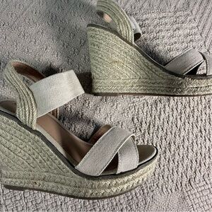 Merona Beige Wedge Sandals – Size 7 – Gently Used espadrilles